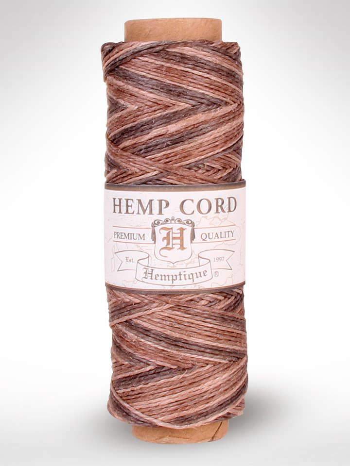 #10 Bobinas de Cordón de Cáñamo de 0,5 mm Variegadas para venta al por mayor de Hemptique