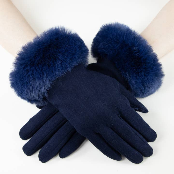 Original USA - Wholesale Gloves - Women's - Faux Fur Cuff Touchscreen Gloves8