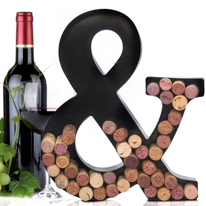 MADE EASY KIT - Wholesale Wine cork holder - Made Easy Kit Metal Letter Wine Cork Holder w/Wall Mount Kit48