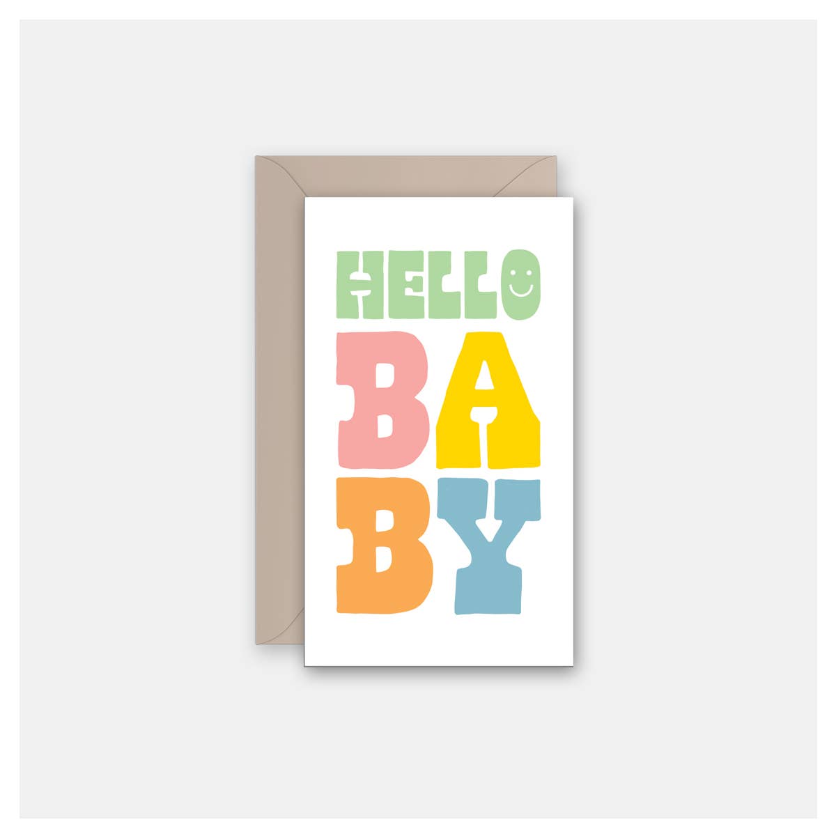 Rock Scissor Paper - Wholesale Baby Card - Pastel Baby - Gift Enclosure Card