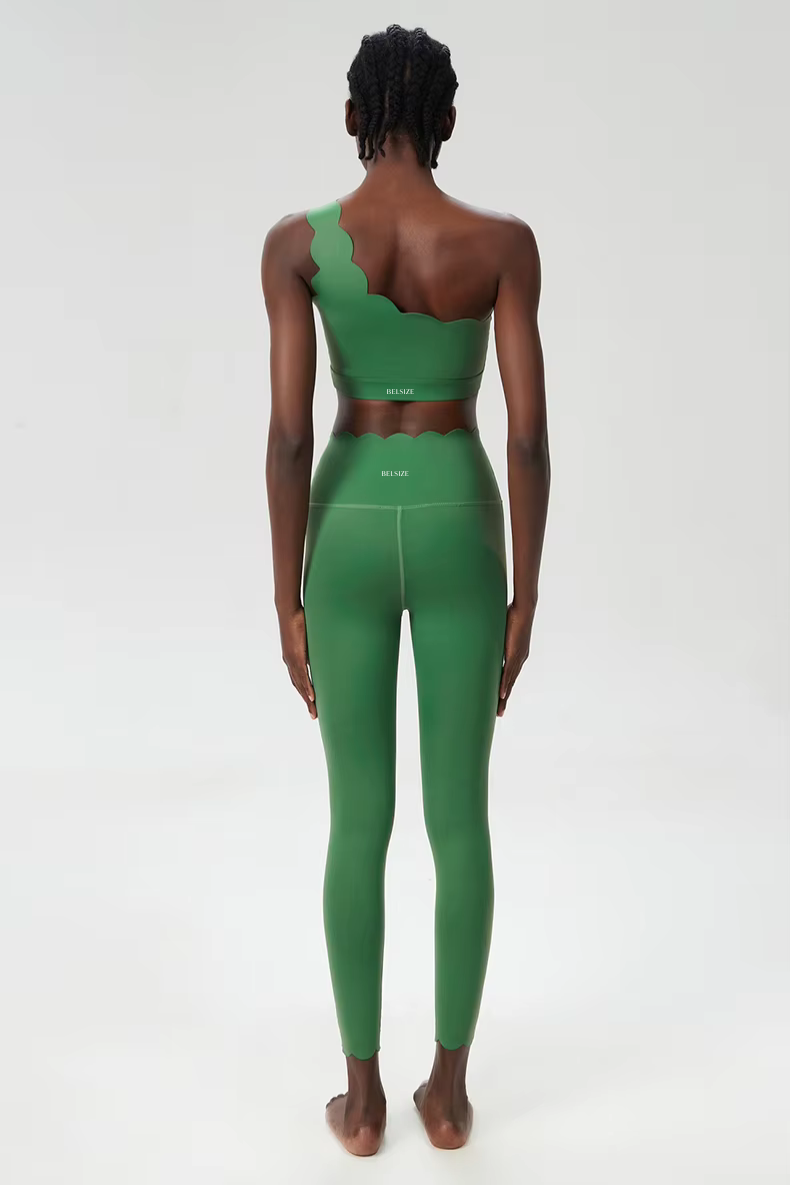 Belsize Activewear - Wholesale Activewear Set - Women's - Scallop Activewear Set Pilates, Yoga & Gym Outfit15