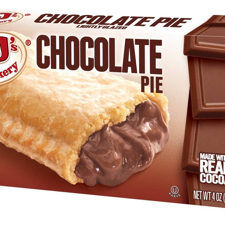 JJ's Bakery Lightly Glazed Snack Pies 4oz (Chocolate) for wholesale by Shop The King
