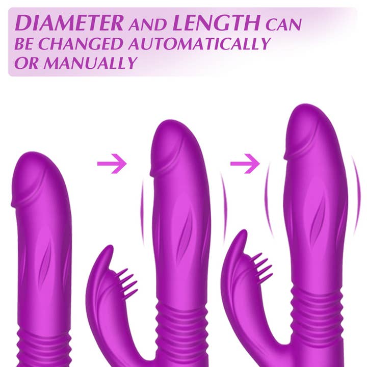 Playful Toy Wholesale - Wholesale Sex Toy - Thrusting Rabbit Vibe for Women with 7 Vibration Modes