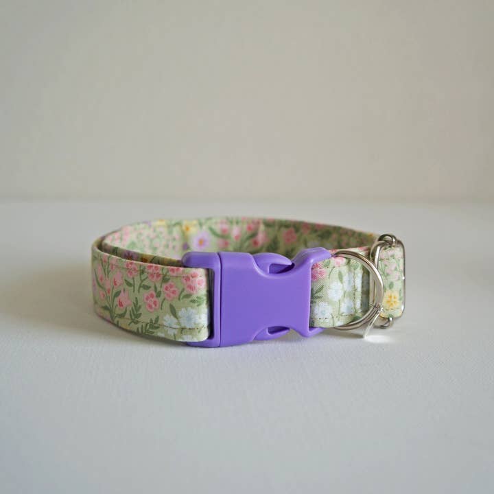 kiwi & WILLOW - Wholesale Pet Collar - Dog - Lilac Garden Dog Collar1