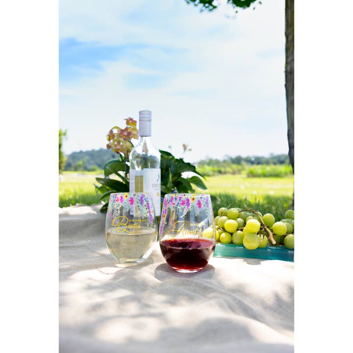 Pavilion - Wholesale Wine glass - Forever Bestie - Gift Boxed 17 oz Stemless Wine Glass1