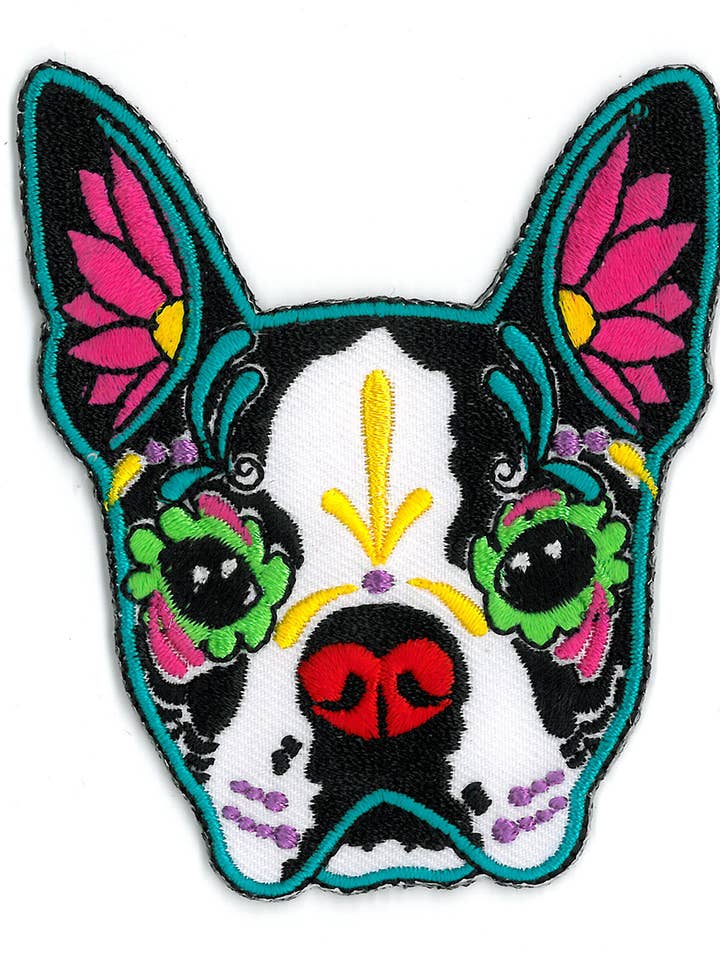 Cali Boston Terrier Patch-PH569 for wholesale by Yujean