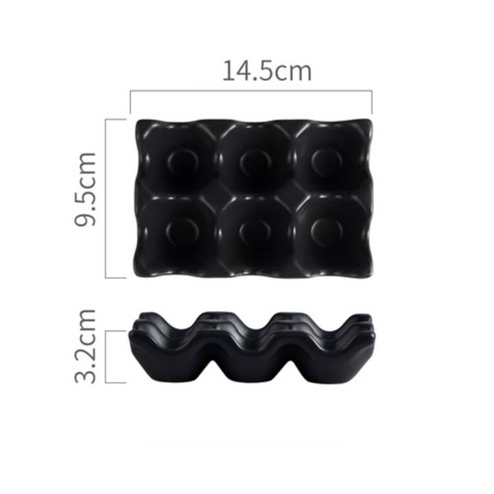 Homerely - Wholesale Egg Cup/Holder - Ceramic 6 Grids Egg Holder
