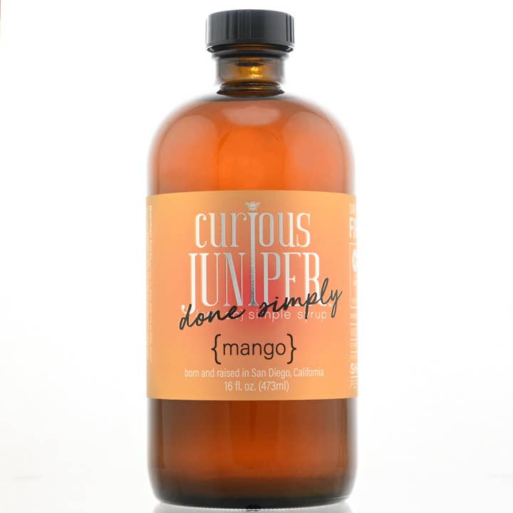 {mango} « fait simplement » Curious Juniper pour la vente par Curious Juniper {not so} simple syrups
