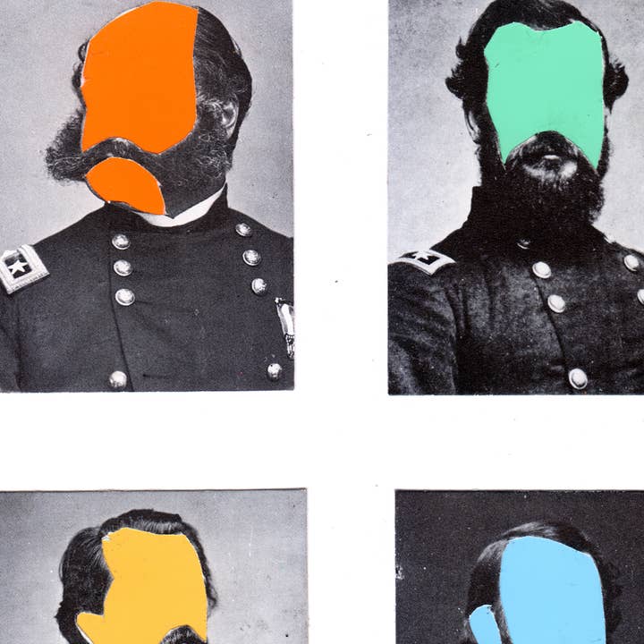 Keemo Gallery - Wholesale Art Print - Colorful History Art Print Civil War Wall Decor Collage