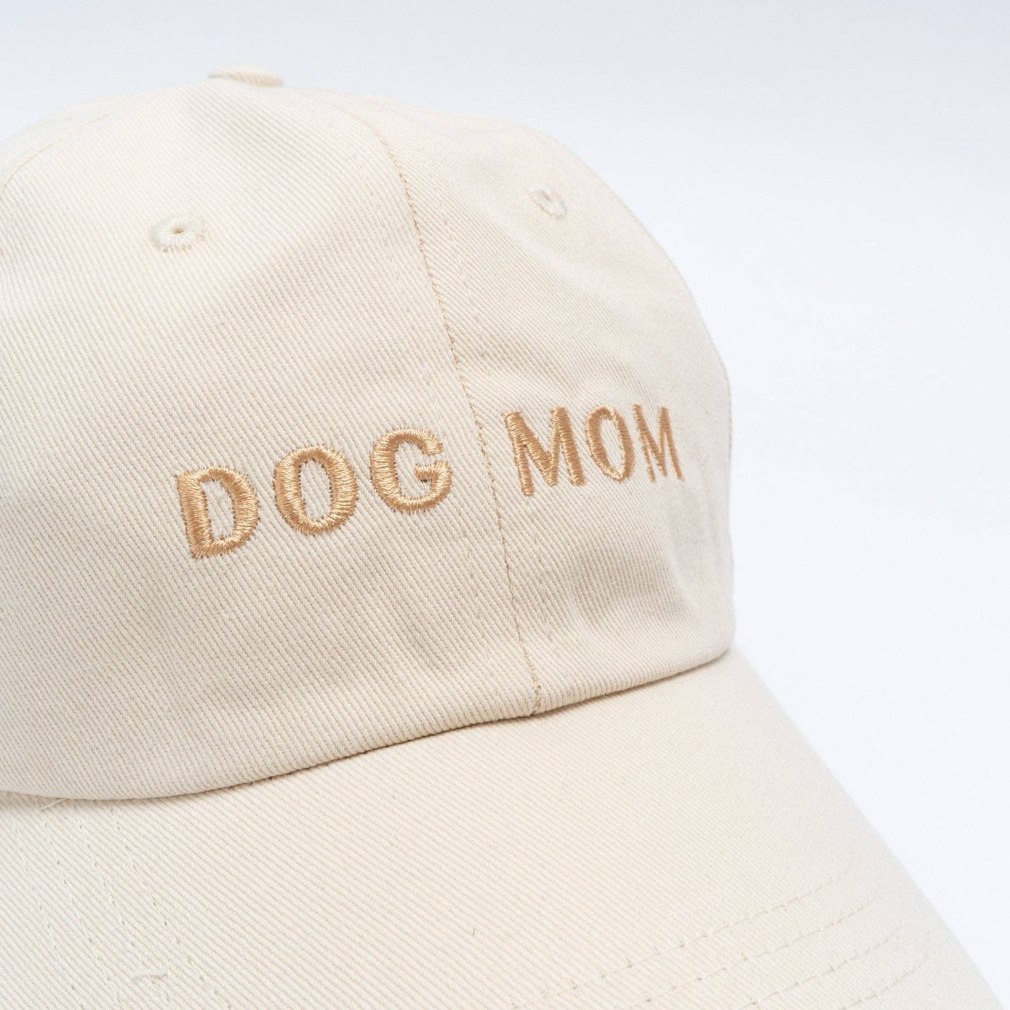 Lucy & Co. - Wholesale Baseball Cap - Women's - Ivory Dog Mom Hat3