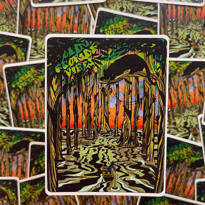 Old Florida Vibes - Wholesale Sticker - Big Cypress Sticker0