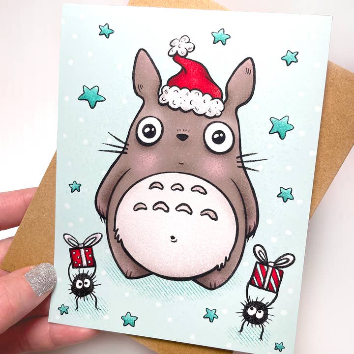 stace of spades - Vente Cartes de Noël - Carte de vœux Totoro