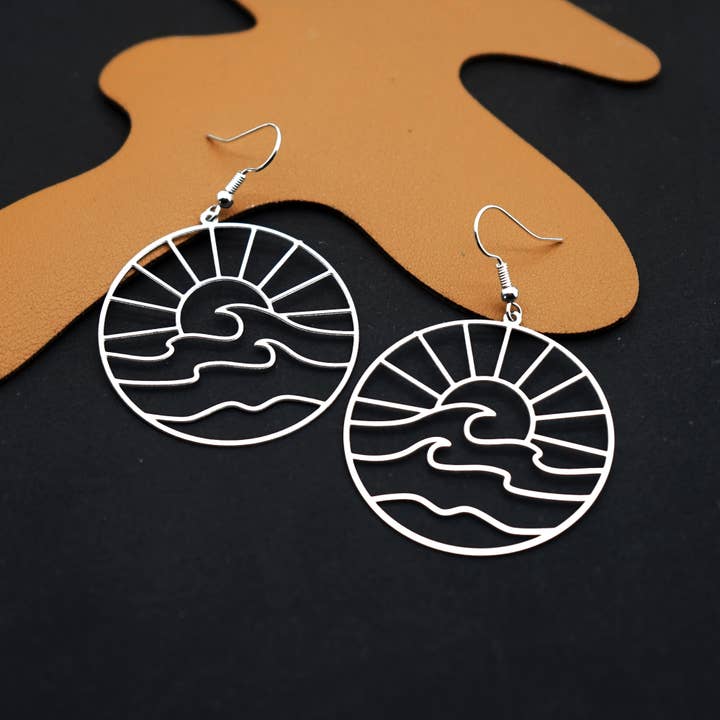 Modern Geometric Stainless Steel Earrings for wholesale by HappyJewelrySupplies