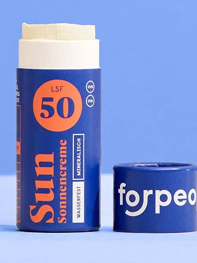 Solid Sunscreen SPF50 Mini for wholesale by forpeople skincare GmbH