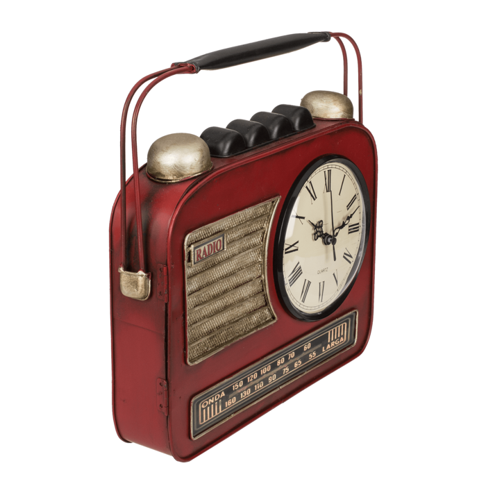 Out of the blue KG – Großhandel Tischdeko – Metall-Schlüsselkasten mit Radio und Uhr2