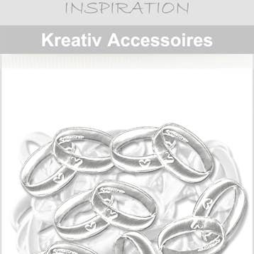 Creative accessories “mini pack wedding rings, silver” for wholesale by URSUS® / Buntpapierfabrik Ludwig Bähr GmbH & Co. KG