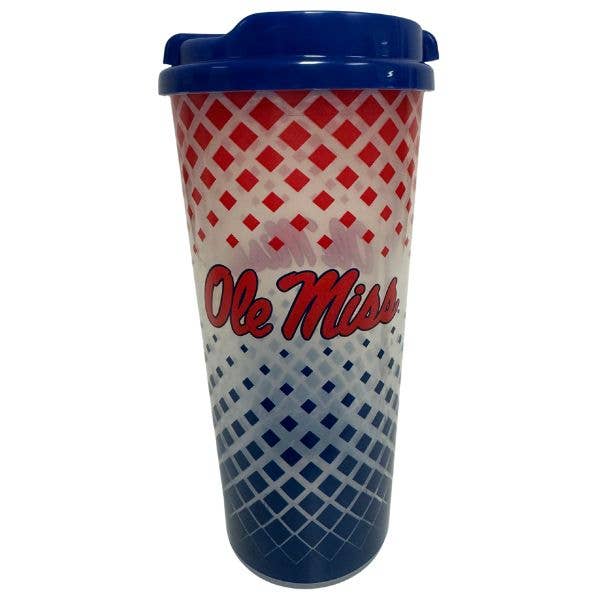 St. Louis Wholesale LLC - Wholesale Insulated Mug/Tumbler - Ole Miss Tumblers - 24OZ Grid Style - Double Walled0