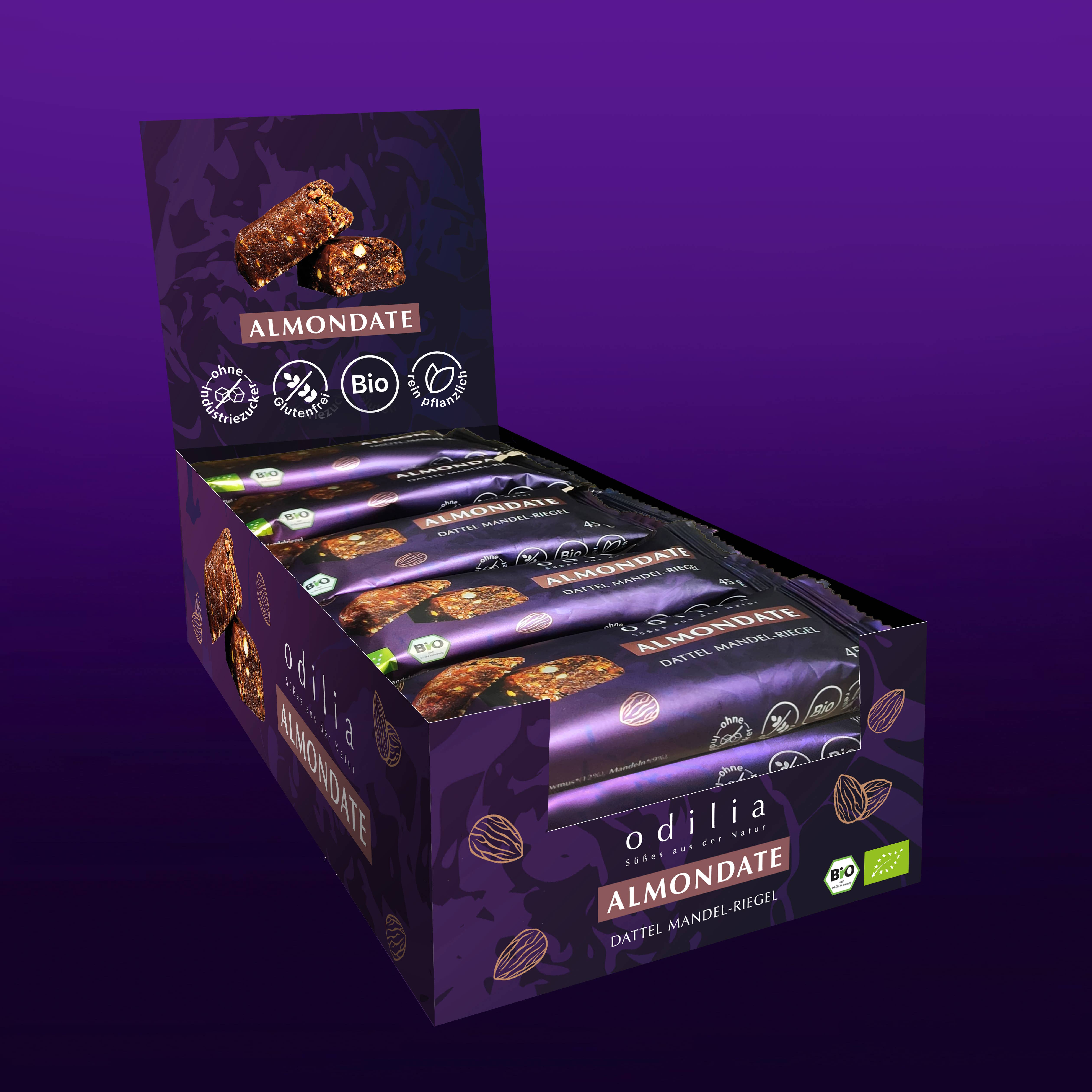 odilia - Wholesale Snack Bar - AlmonDate – Organic Date & Almond Bar6