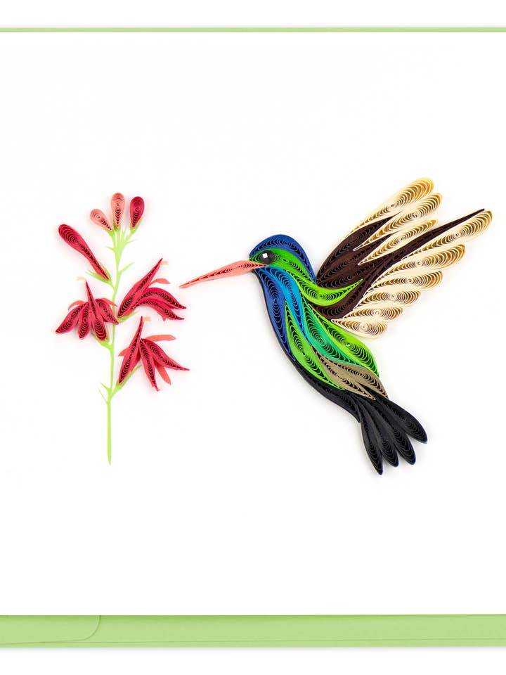 Broad-billed Hummingbird for wholesale by Quilling Card