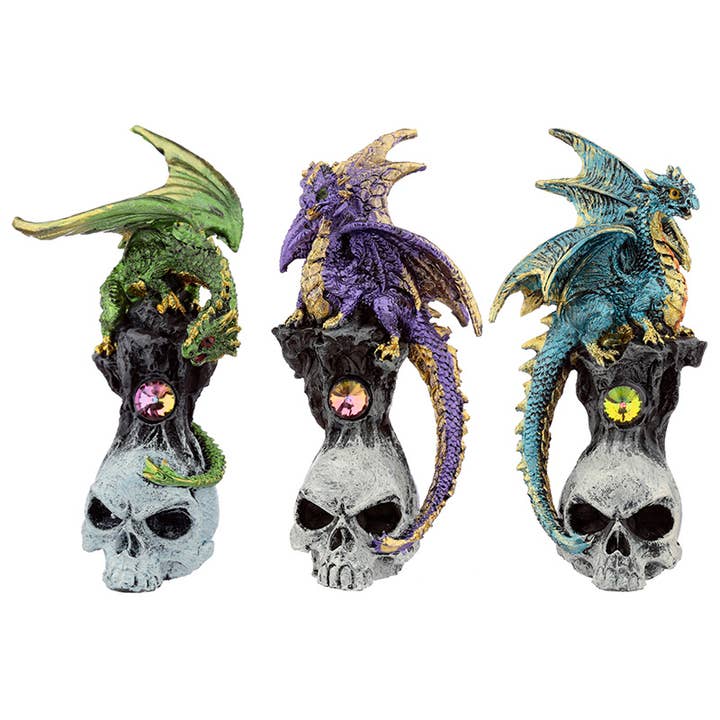 Dark Legends Gemstone Skull Dragon for wholesale by Puckator Ltd
