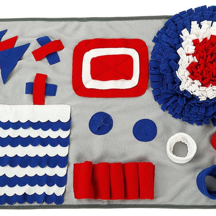 Pet Life ® Sniffer Snack Interactive Feeding Pet Snuffle Mat for wholesale by Pet Life