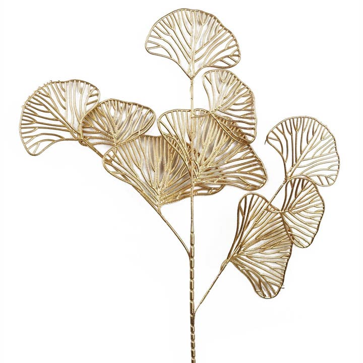 65cm Golden Leaves Flower Arrangement Decoration for wholesale by Leaf Design UK LTD