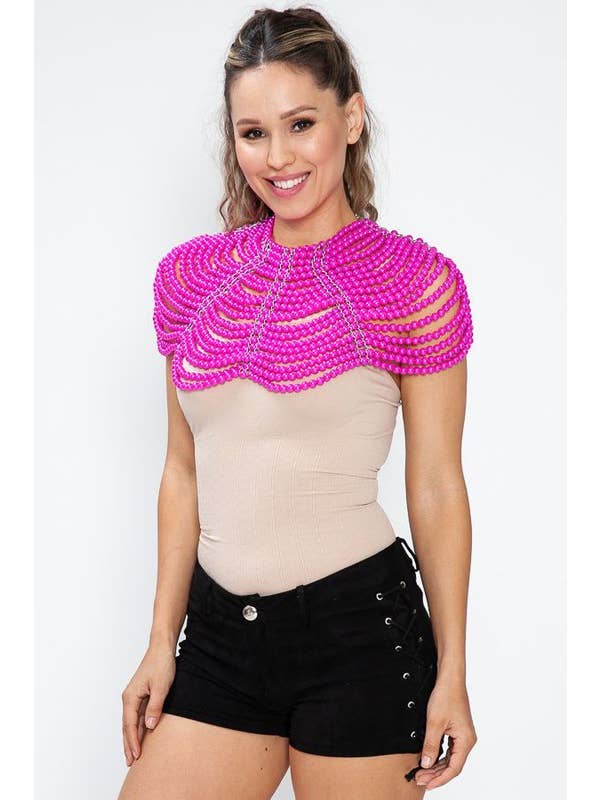 Lydia USA - Wholesale Blouse - Women's - Pearl Shawl Top