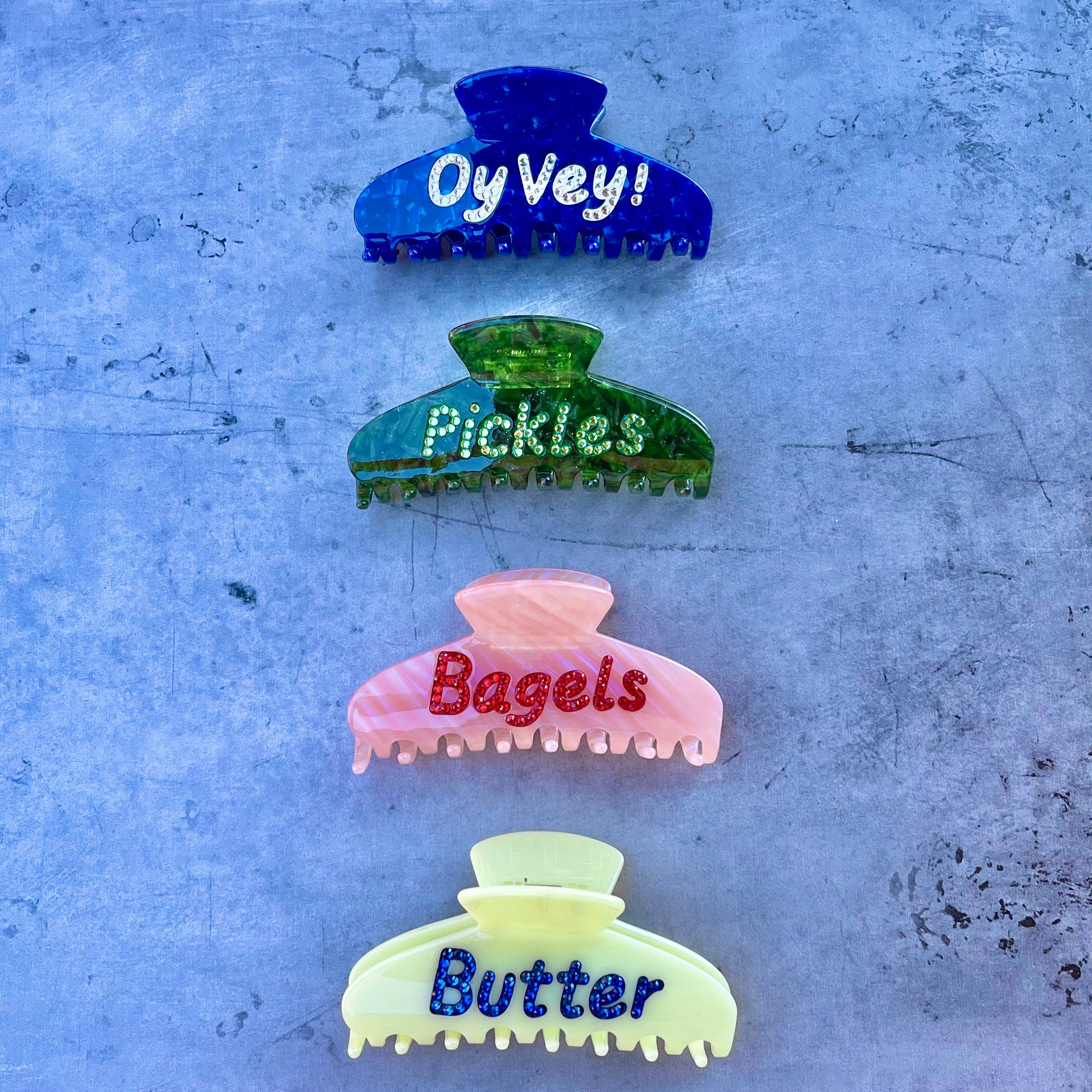 The Silver Spider - Wholesale Hair Clip - Women's - Butter word Rhinestone Hair Claw clip novelty accessories3