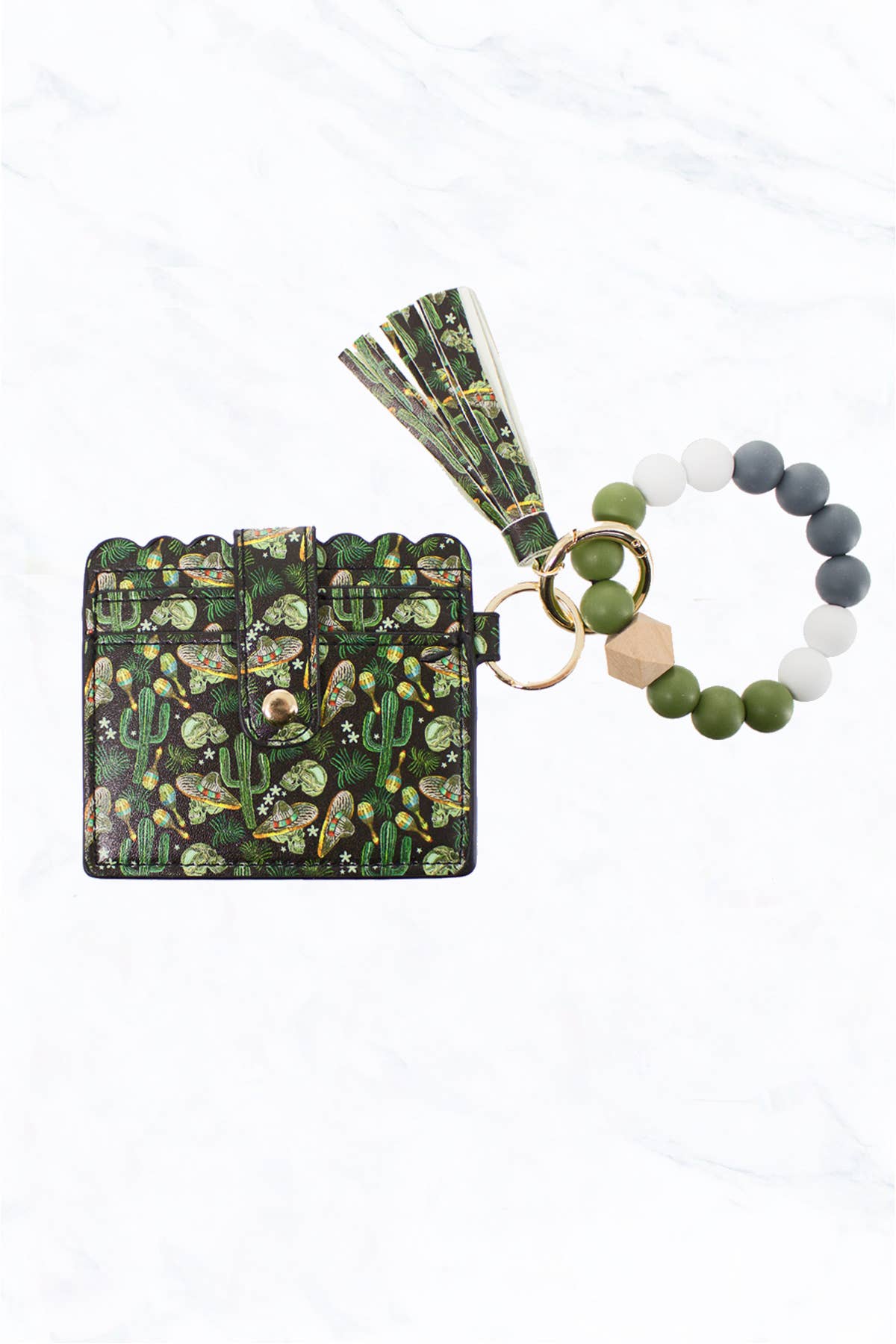 Suzie Q USA - Vente Bracelets porte-clés - Bracelet en perles de silicone avec porte-cartes et porte-clés6