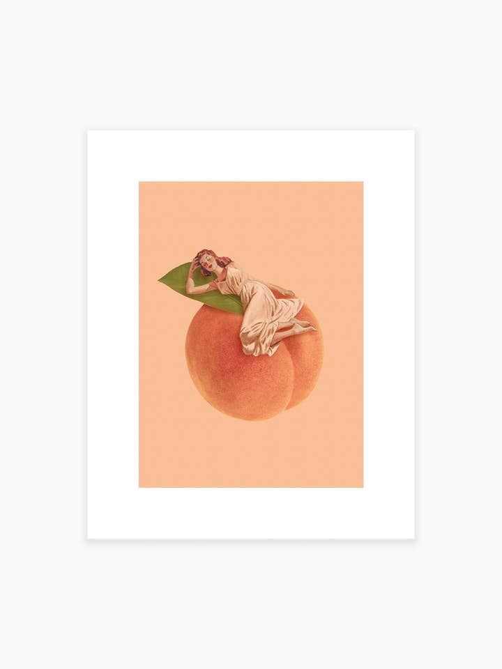 Peachy Keen Art Print for wholesale by Julia Walck