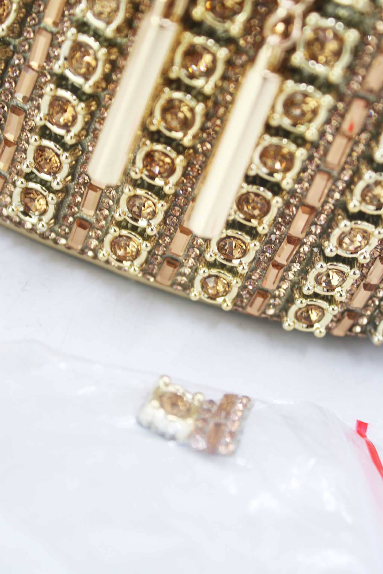 Tom&Eva (F.D.M diffusion) - Wholesale Clutch Bag - Women's - Evening Bucket Bag With Rhinestones 24P-59547