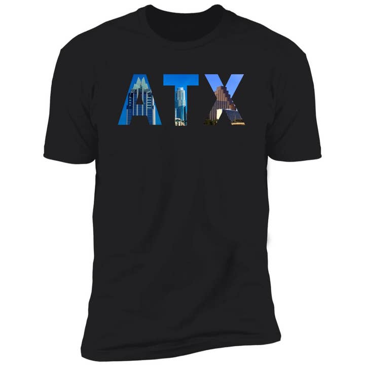 Austin Skyline Unisex hættetrøje Premium Unisex T-shirt for engroshandel hos VivaCity Gear