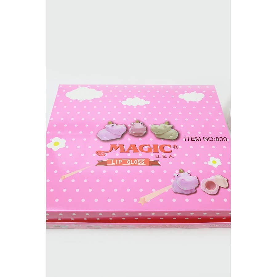 MIX COLOR 24-pcs Hippo Lip Gloss for wholesale on Faire8