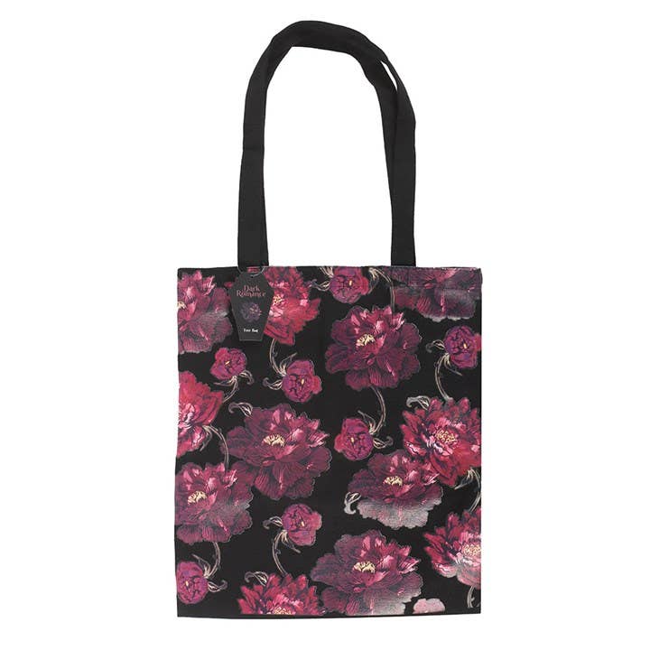Something Different Wholesale - Wholesale Tote Bag - Women's - Dark Romance Floral Print Tote Bag1
