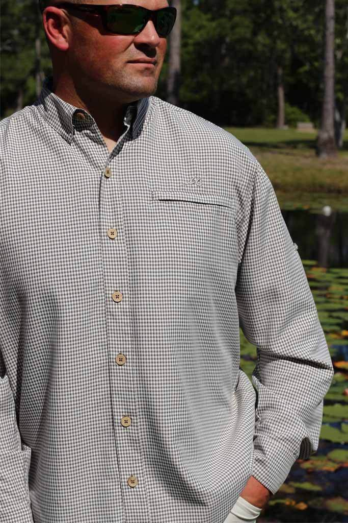 Mojo Sportswear Company - Wholesale Button Down Shirt - Men's - Mr. Big Sport Check Long Sleeve4