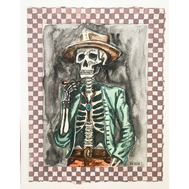 Makenzie Kurz Art - Wholesale Art Print - Cowboy Forever Print1