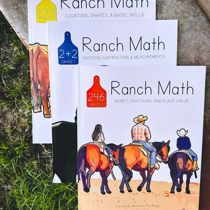 Bored on the Range, LLC - Wholesale Early Reader Book (6-8) - Ranch Math Grade 2: Money, Fractions, and Place Value4