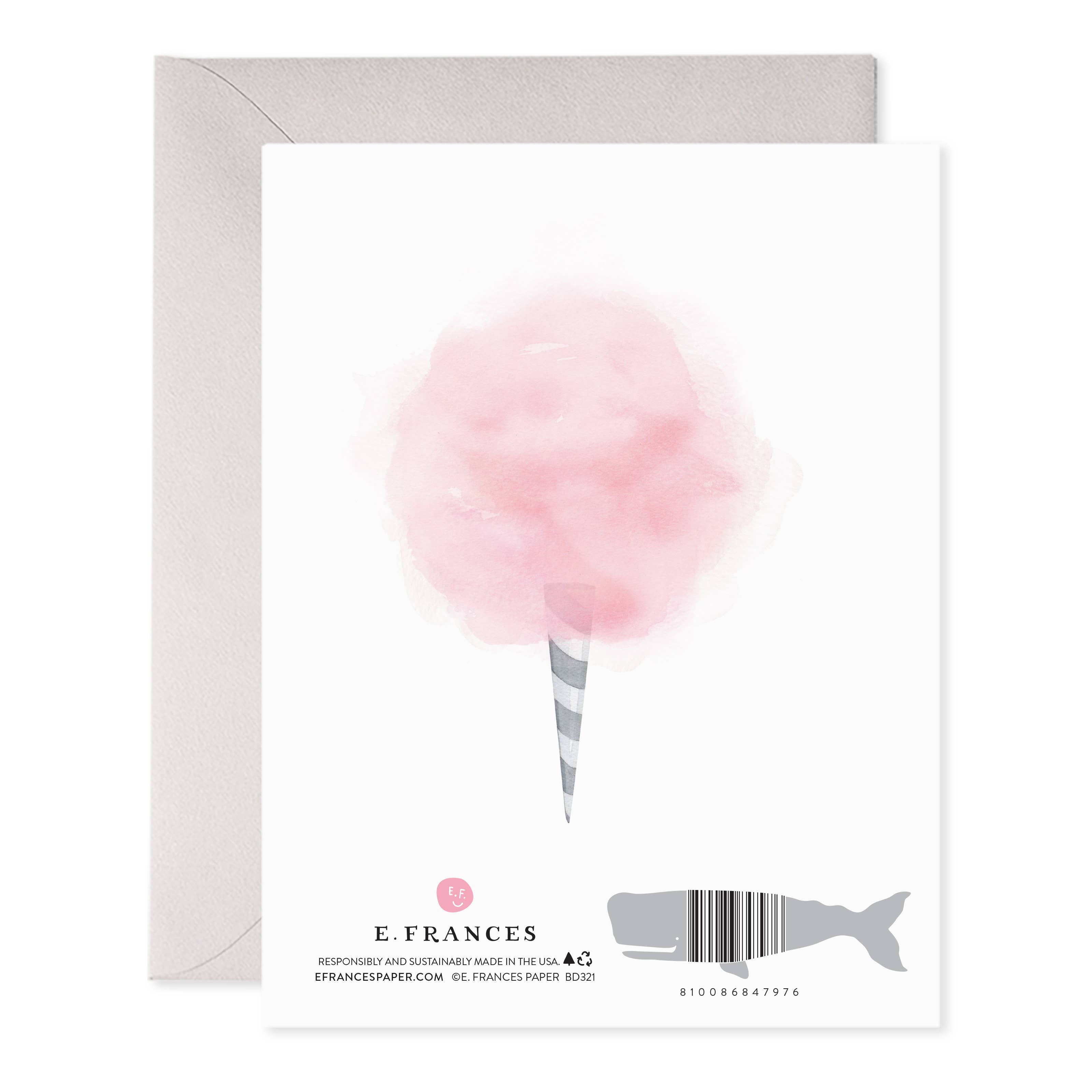 E. Frances Paper - Vente Cartes d'anniversaire - Carte d'anniversaire Cotton Candy1