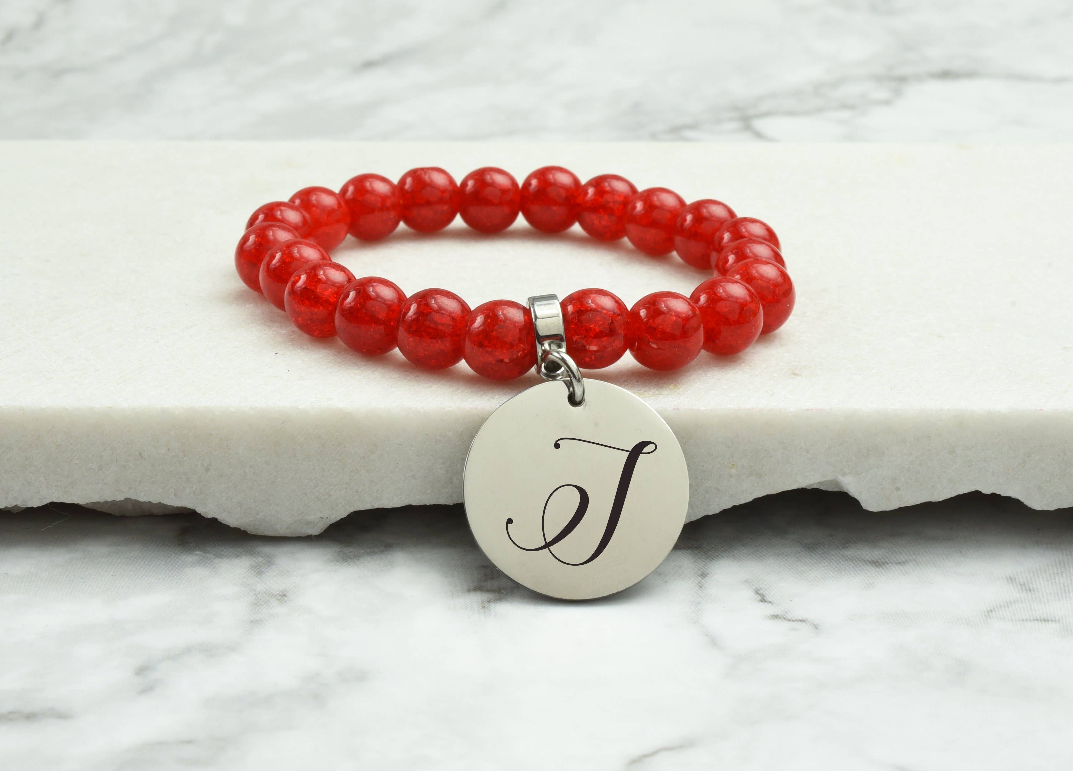 Pink Box - Wholesale Armband met kralen - Mama, Big Sis, Lil Sis Crystal Initial armband door roze doos34