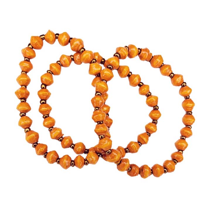 Perlenarmband aus recyceltem Papier - Konst für den Großhandel von Zuri Styles