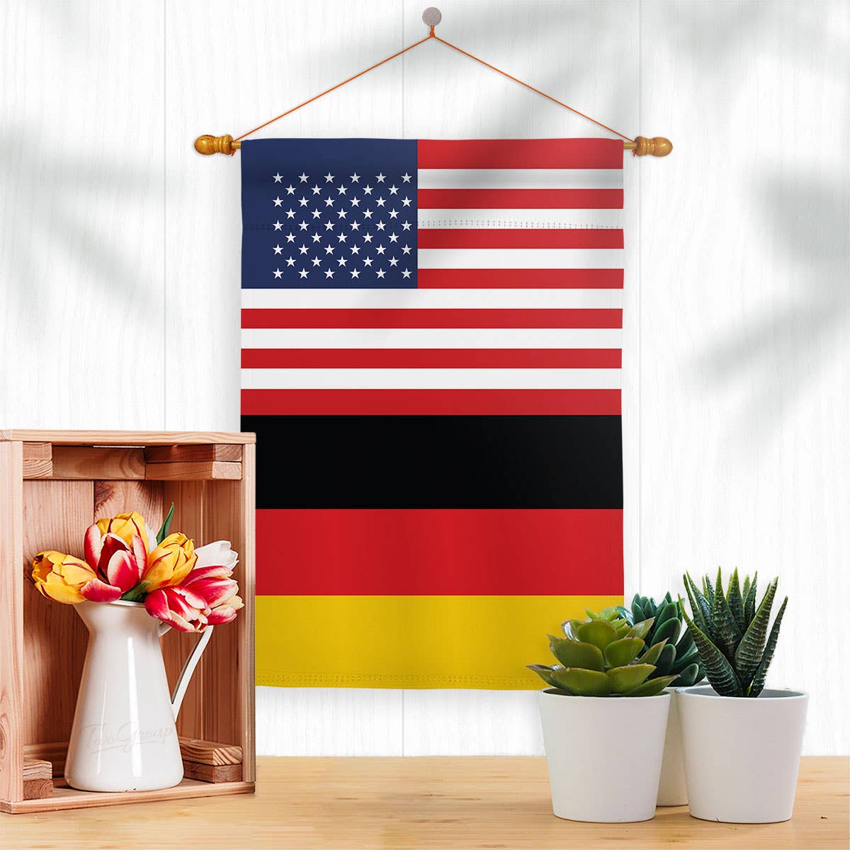 Two Group Flag Co - Wholesale Flag - Germany US Friendship Regional Nationality USA Decor Flag2