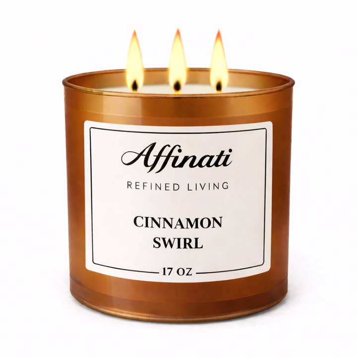 Vela de Canela en Espiral de 3 Mechas para venta al por mayor de Affinati