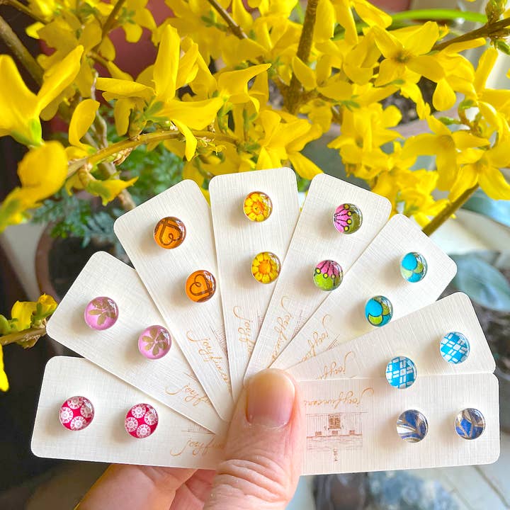 joeyfivecents - Wholesale Stud/Post Earrings - Studs - small, color, pattern & botanical, gardening, spring3