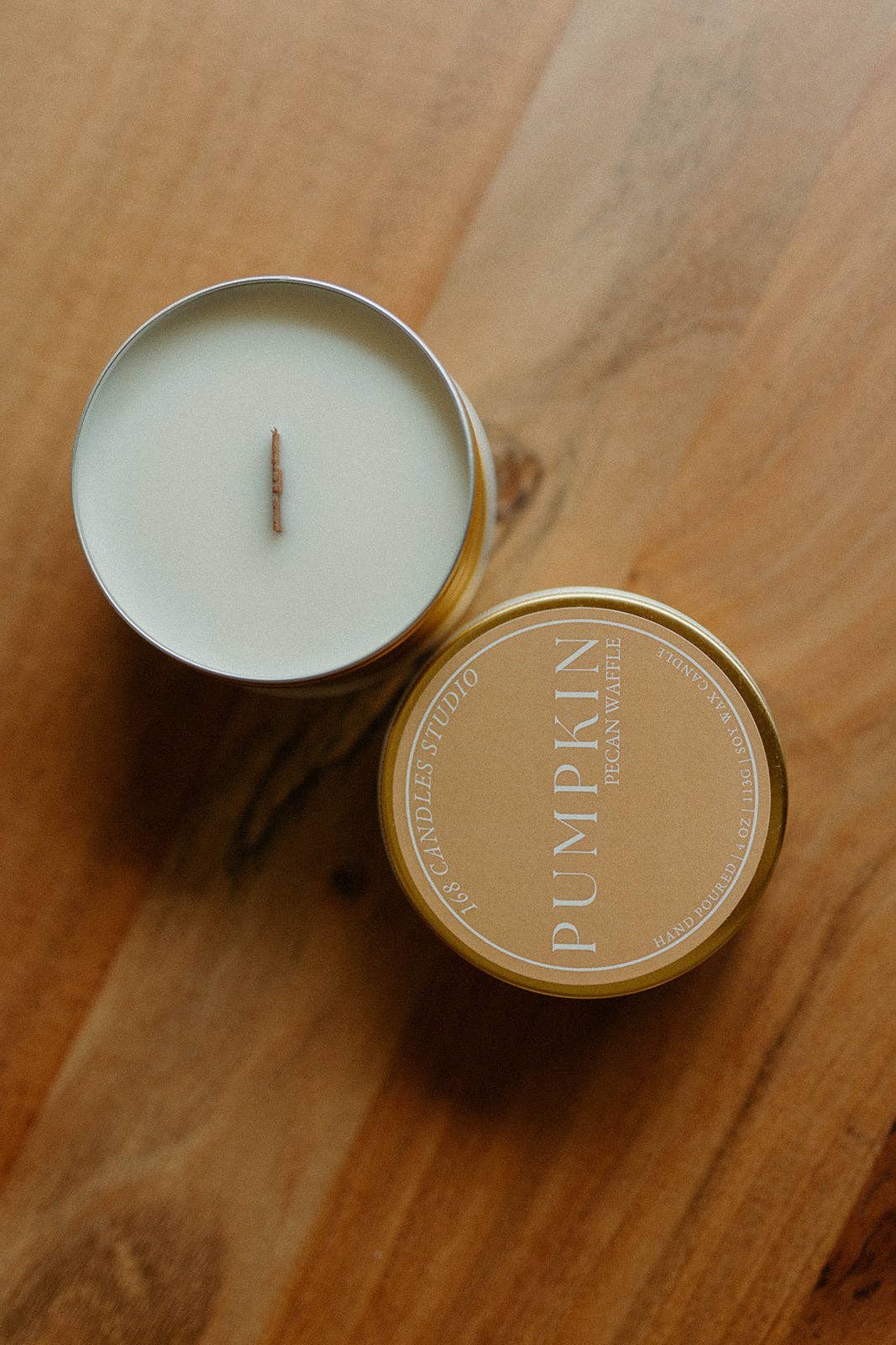 168 Candles Studio - Wholesale Travel Candles - Pumpkin Pecan Waffle 4oz Candle2