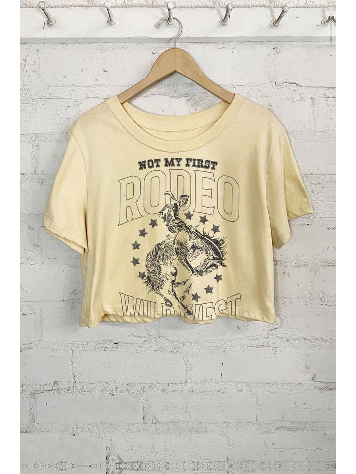Rustee Clothing - Wholesale Screen Printed T-Shirt - Women's - NOT MY FIRST RODEO