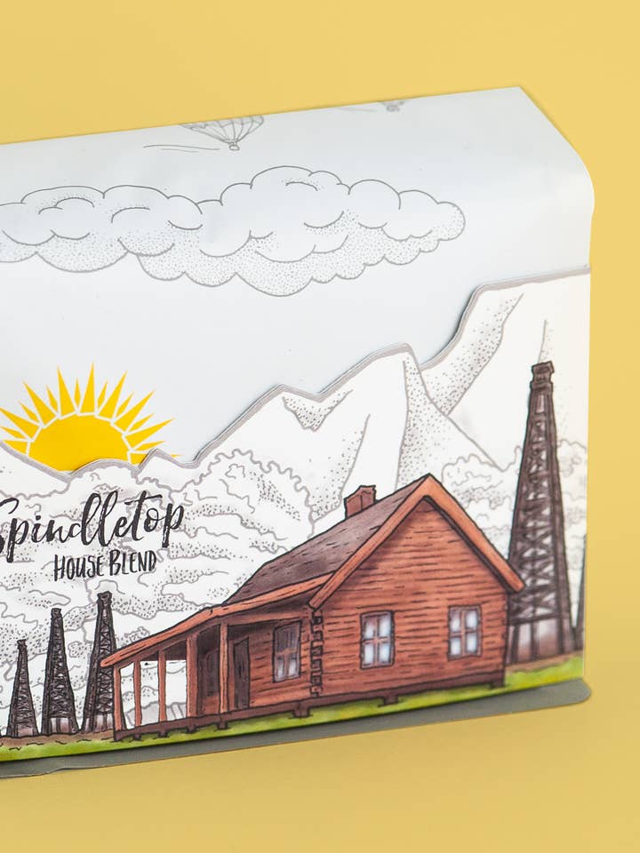 Spindletop - 10 oz. retail bag for wholesale by Boomtown Coffee