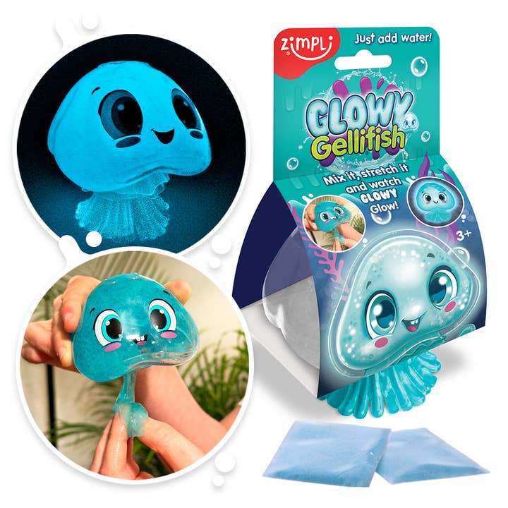 Zimpli Glowy Gellifish With Glow In The Dark Sensory Slime for wholesale by Zimpli Kids
