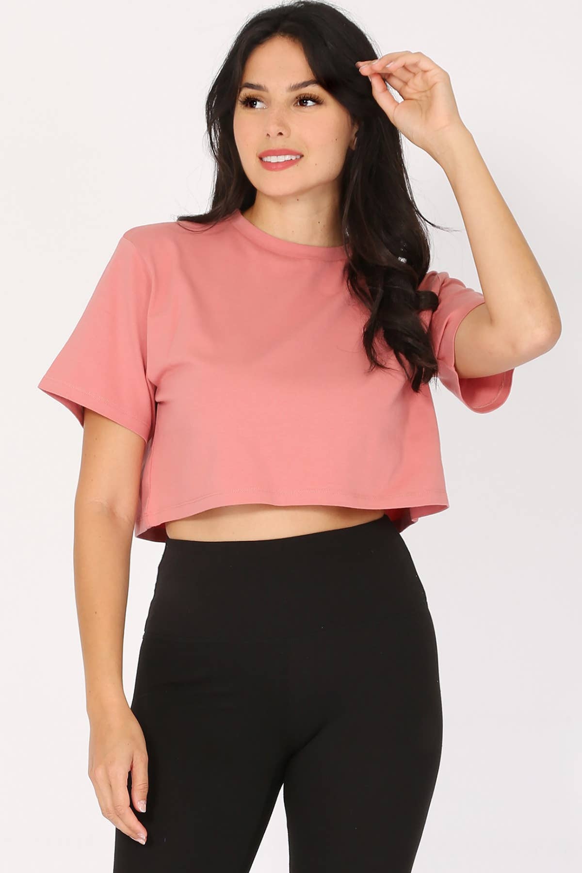 Color 5 – wholesale T-shirt – women's – Cotton lycra over size cropped t shirts with loose fit8