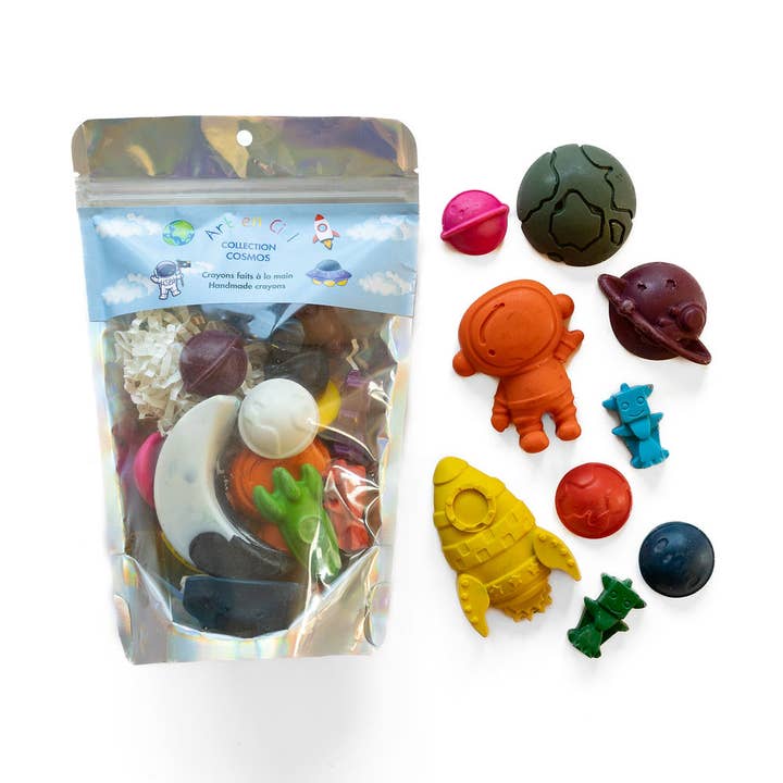 Handmade Crayons - COMSOS THEME - Crayons faits à la main for wholesale by Art en Ciel