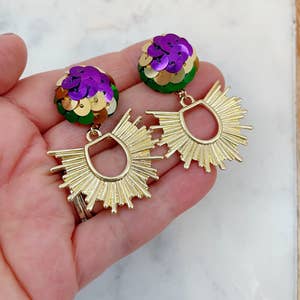 Mardi gras earrings wholesale online